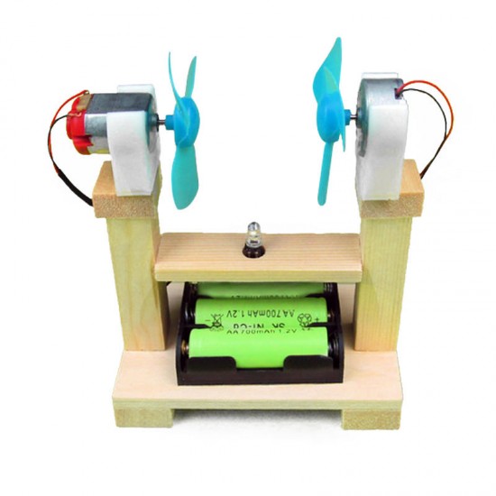 Children Scientific Puzzle Wind Turbine Model DIY Student Experiment Manual Material Science Gizmos