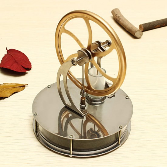 STEM Low Temperature Difference Stirling Engine DIY Toy Gift Decor Collection With Random Free Gift