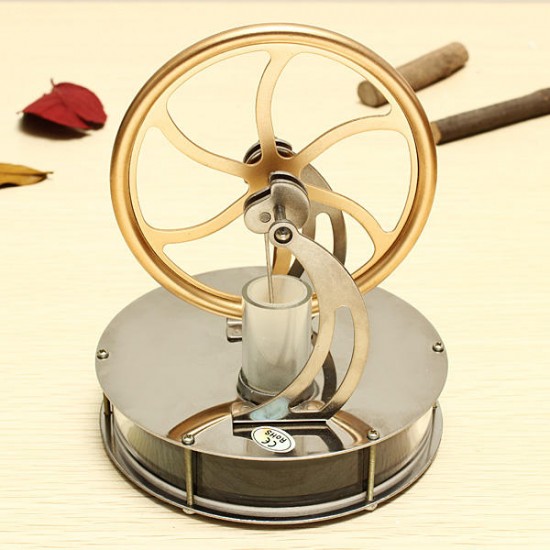 STEM Low Temperature Difference Stirling Engine DIY Toy Gift Decor Collection With Random Free Gift