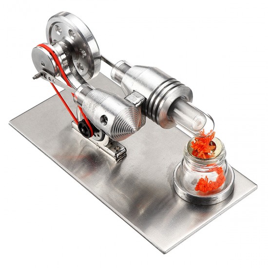 STEM Stainless Mini Hot Air Stirling Engine Motor Model Educational Toy Kits