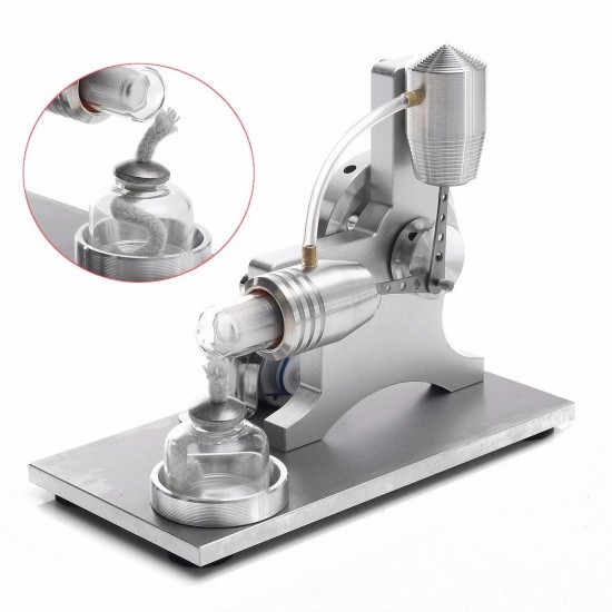 Stirling Engine Model Physical Motor Power Generator External Combustion Educational Toy