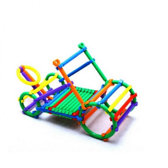 110PCS/Set Children Educational Building Blocks Stick Assembled Plastic Toy