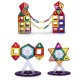 113 Pieces Kids Magnetic Toys Magnet Tiles Kits Blocks Building Toys For Boys Girls 113 Pieces Kids Magnetic Toys Magnet Tiles Kits Blocks Building Toys For Boys Girls