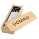 28pcs Children's Wooden Boxed Domino Game Play Set Traditional Classic Toy Gifts