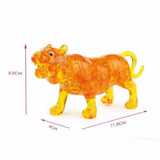 3D 46PCS Tiger Crystal Blocks Puzzle to Hold Blocks