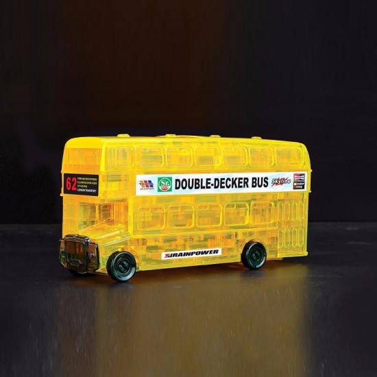 3D 54PCS Double Decker Bus Crystal Blocks Puzzle to Hold Blocks 3D 54PCS Double Decker Bus Crystal Blocks Puzzle to Hold Blocks