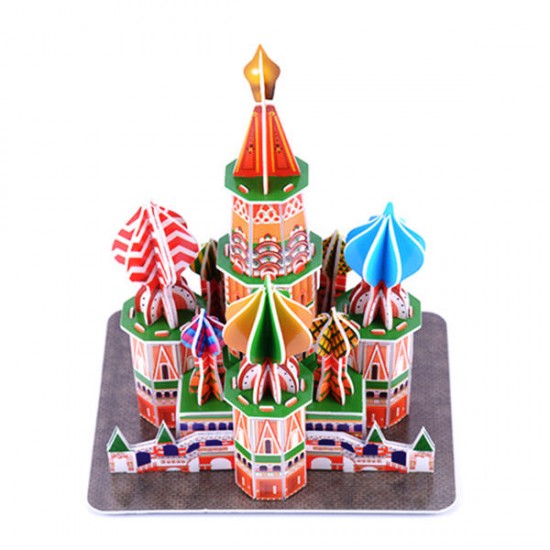 3D Paper Jigsaw Puzzle ST Basil's Cathedral DIY Blocks Toys