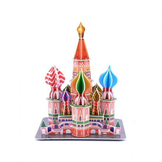 3D Paper Jigsaw Puzzle ST Basil's Cathedral DIY Blocks Toys 3D Paper Jigsaw Puzzle ST Basil's Cathedral DIY Blocks Toys
