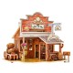 3D Wood House Puzzle New Year Gift DIY Model Kids Toys Romantic French Style Hand Made Toy 3D Wood House Puzzle New Year Gift DIY Model Kids Toys Romantic French Style Hand Made Toy
