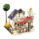 3D Wood House Puzzle New Year Gift DIY Model Kids Toys Romantic French Style Hand Made Toy