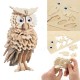 3D Wooden Owl Puzzle Jigsaw Children Kids Toy Pre Cut Wooden Shapes Model 3D Wooden Owl Puzzle Jigsaw Children Kids Toy Pre Cut Wooden Shapes Model