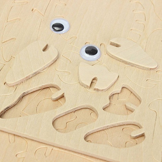 3D Wooden Owl Puzzle Jigsaw Children Kids Toy Pre Cut Wooden Shapes Model