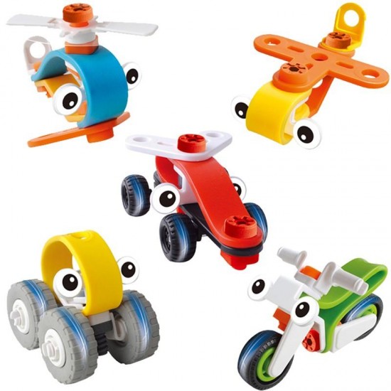 DIY Plastic Nut Combination Block Toys For Kids Children Gift