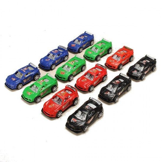 12xHZ Pull Back Racing Car Toys with Light Color Random