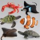 14PCS Shark Sea Creature Toy Animal Figures Diecast Model