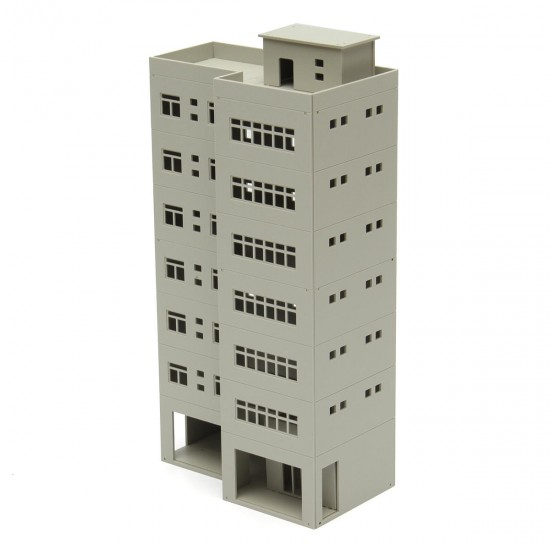 1/87 Light Grey Outland Models Modern Tall Business Office Building For Sandbox 1/87 Light Grey Outland Models Modern Tall Business Office Building For Sandbox