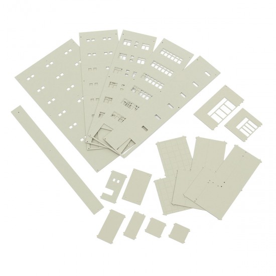 1/87 Light Grey Outland Models Modern Tall Business Office Building For Sandbox 1/87 Light Grey Outland Models Modern Tall Business Office Building For Sandbox