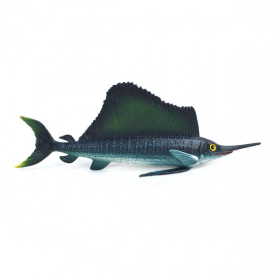 21cm Sailfish Realistic Sea Animal Model Solid Plastic Figure Diecast Model Ocean Toy