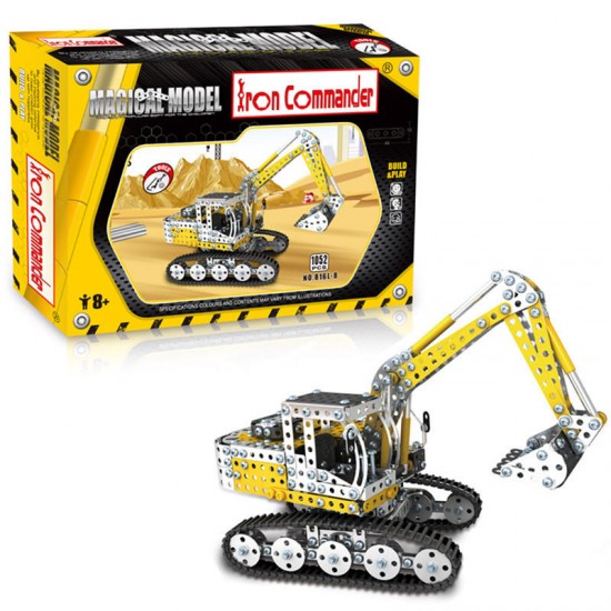 1052PCS Full Alloy Jigsaw Puzzles Excavator Model Building Blocks Toy 1052PCS Full Alloy Jigsaw Puzzles Excavator Model Building Blocks Toy