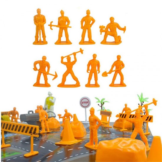 200PCS Engineering Construction Site Scene Building Model Set For Kids Children Christmas Gift Toys 200PCS Engineering Construction Site Scene Building Model Set For Kids Children Christmas Gift Toys