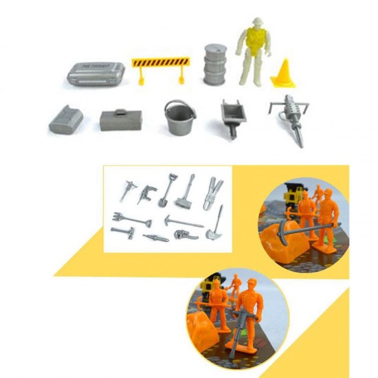 200PCS Engineering Construction Site Scene Building Model Set For Kids Children Christmas Gift Toys 200PCS Engineering Construction Site Scene Building Model Set For Kids Children Christmas Gift Toys