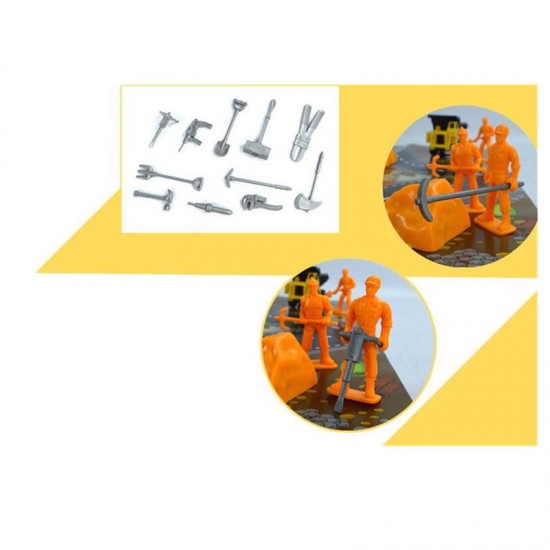 200PCS Engineering Construction Site Scene Building Model Set For Kids Children Christmas Gift Toys 200PCS Engineering Construction Site Scene Building Model Set For Kids Children Christmas Gift Toys