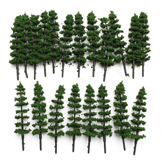 20pcs 1:100 Fir Trees Model Train Road Green Street Park Garden Scenery HO OO N 20pcs 1:100 Fir Trees Model Train Road Green Street Park Garden Scenery HO OO N