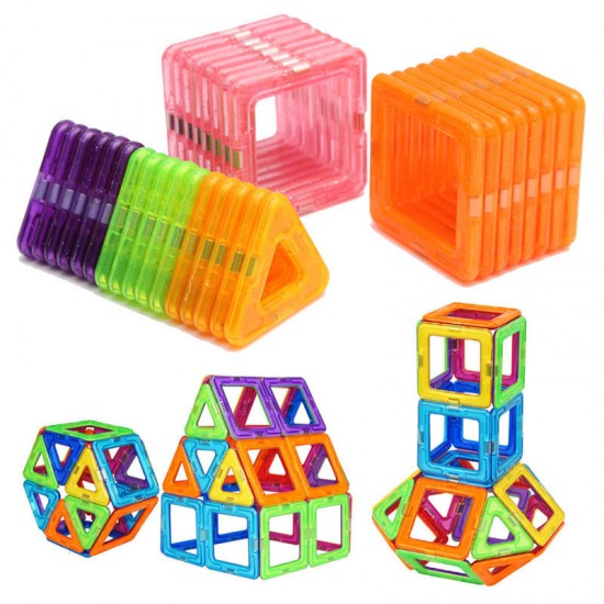 32PCS Magnetic Blocks Magnet Tiles Kit Building Play Toy Boys Girls Kids Gift