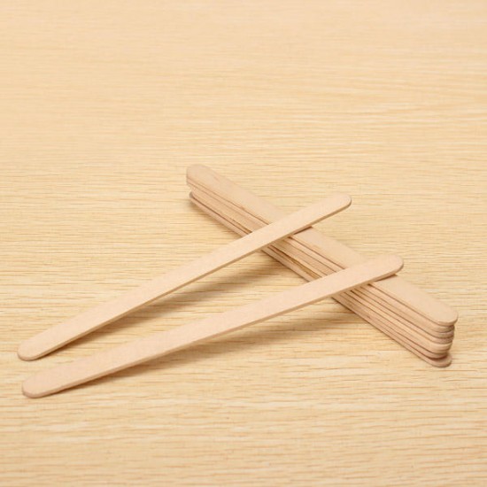 50Pcs A Bundle of Ice Cream Sticks 140 * 10 * 2 mm Ecru Popsicle Sticks