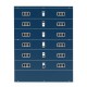 Blue Plastic Apartment Classroom Scenary Layout Model Toy For GUNDAM Building Blue Plastic Apartment Classroom Scenary Layout Model Toy For GUNDAM Building