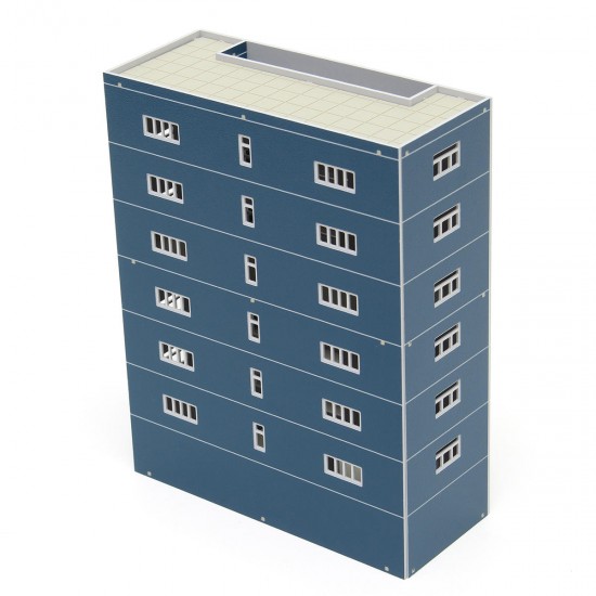 Blue Plastic Apartment Classroom Scenary Layout Model Toy For GUNDAM Building Blue Plastic Apartment Classroom Scenary Layout Model Toy For GUNDAM Building