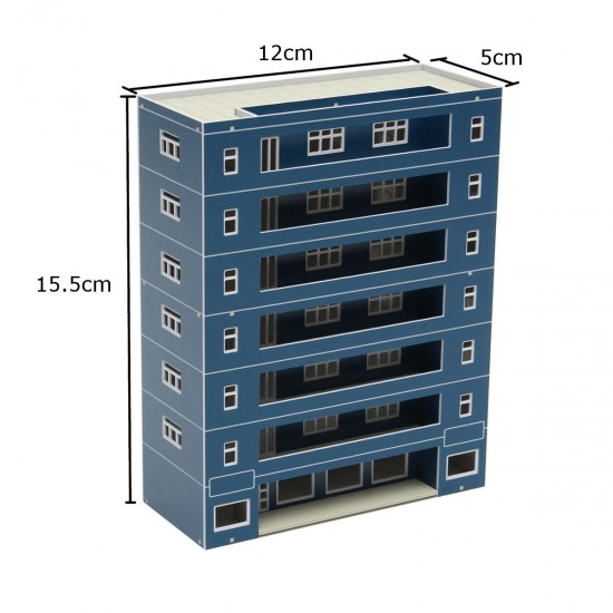 Blue Plastic Apartment Classroom Scenary Layout Model Toy For GUNDAM Building