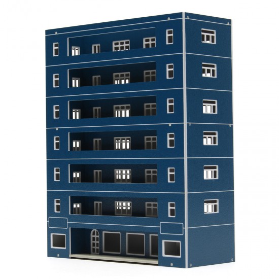Blue Plastic Apartment Classroom Scenary Layout Model Toy For GUNDAM Building