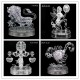 Ling Zhi Blocks Constellation 3D Crystal Puzzles With LED Lights 41 PCS