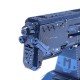 MU BGHN-1 3D DIY Metal Gun Puzzle Blue Model Collection Toy 100*35*15mm