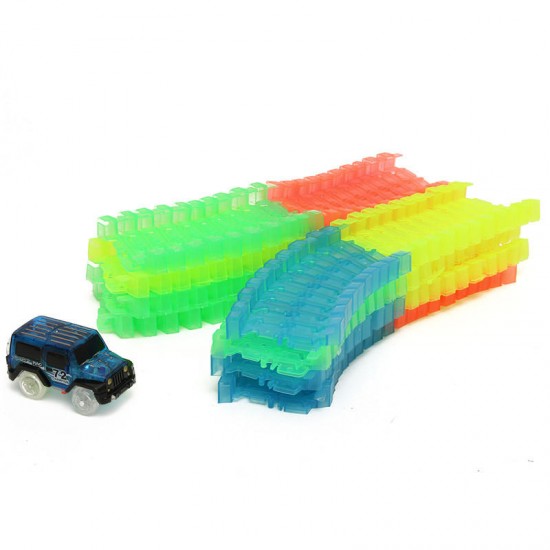 165PCS Electric DIY Enlighten Magic LED Tracks Bending Glow In The Dark Toys For Kids Children Gift 165PCS Electric DIY Enlighten Magic LED Tracks Bending Glow In The Dark Toys For Kids Children Gift