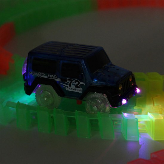 165PCS Electric DIY Enlighten Magic LED Tracks Bending Glow In The Dark Toys For Kids Children Gift