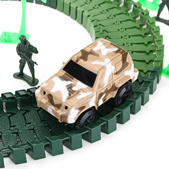 96PCS DIY Assembling Building Army Track Electric Car Orbit Series Kids Children Christmas Gift Toys 96PCS DIY Assembling Building Army Track Electric Car Orbit Series Kids Children Christmas Gift Toys