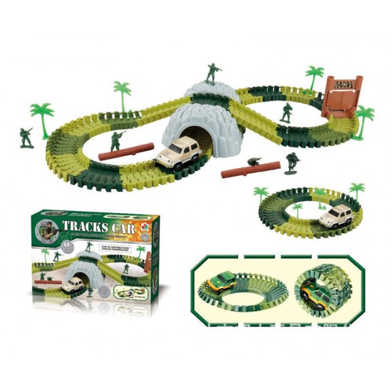 96PCS DIY Assembling Building Army Track Electric Car Orbit Series Kids Children Christmas Gift Toys 96PCS DIY Assembling Building Army Track Electric Car Orbit Series Kids Children Christmas Gift Toys