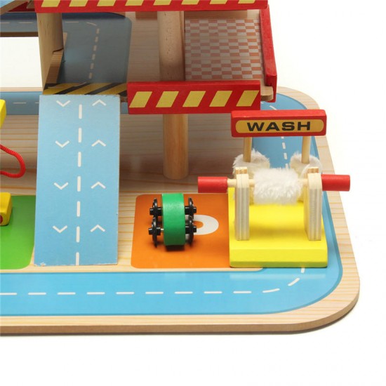 Assembling Simulation Large Stereo Three Layer Wooden Car Parking Lot Track Set For Kids Toys Gift Assembling Simulation Large Stereo Three Layer Wooden Car Parking Lot Track Set For Kids Toys Gift