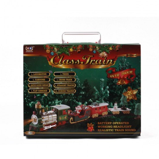 Christmas Electric Track Train With Sound Music Children Gift Locomotive Model Toys Christmas Electric Track Train With Sound Music Children Gift Locomotive Model Toys