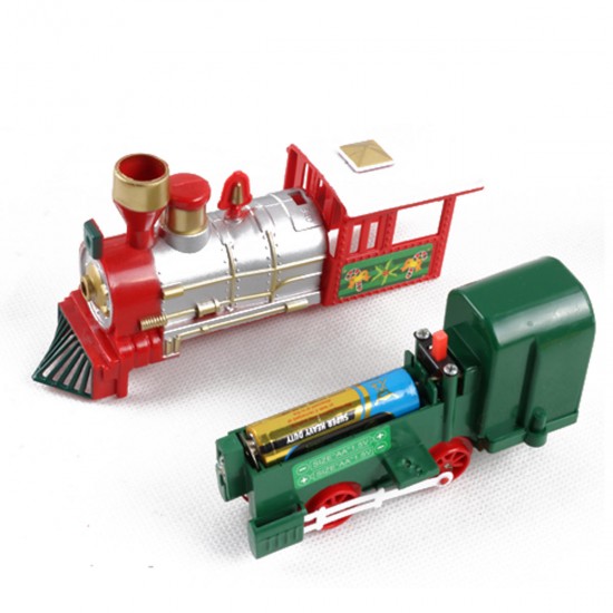 Christmas Electric Track Train With Sound Music Children Gift Locomotive Model Toys