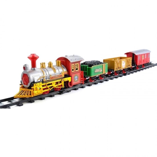 Christmas Electric Track Train With Sound & Music For Kids Children Gift Locomotive Model Toys