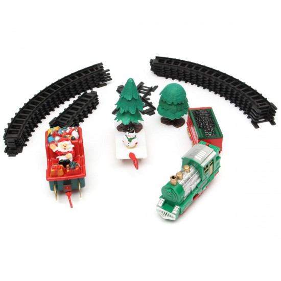 Christmas Musical Light Tracks Train Set 20 Piece With Trees Carriages Kids Toy Christmas Musical Light Tracks Train Set 20 Piece With Trees Carriages Kids Toy