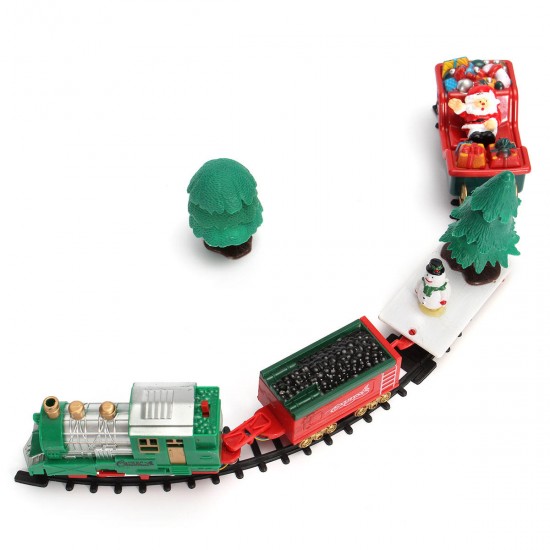 Christmas Musical Light Tracks Train Set 20 Piece With Trees Carriages Kids Toy Christmas Musical Light Tracks Train Set 20 Piece With Trees Carriages Kids Toy