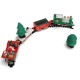 Christmas Musical Light Tracks Train Set 20 Piece With Trees Carriages Kids Toy
