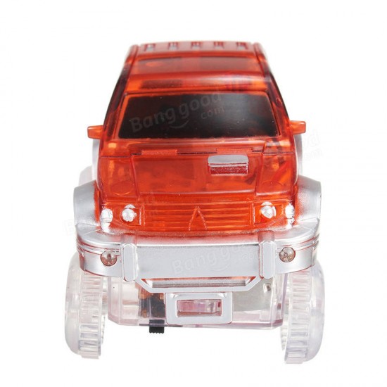 Christmas Racing LED Electric Car Glowing Toys For Magical Glow In The Dark Track For Kids Gift