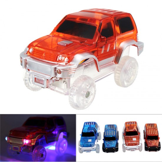 Christmas Racing LED Electric Car Glowing Toys For Magical Glow In The Dark Track For Kids Gift Christmas Racing LED Electric Car Glowing Toys For Magical Glow In The Dark Track For Kids Gift