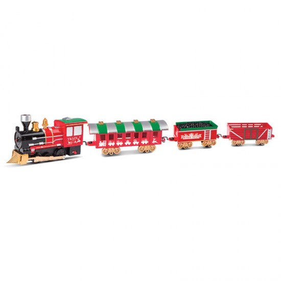 Christmas Train Track Toys Electric Stitching Train Track With Light And Music Effect