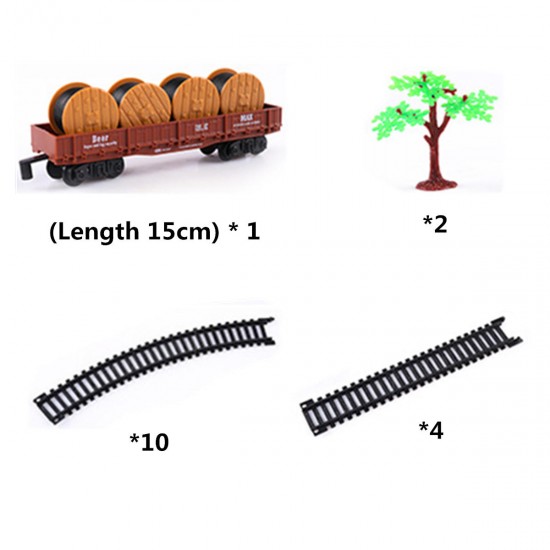 Classic Track Electric Train Set Toys Christmas Gift Real Smoke And Sounds Toy